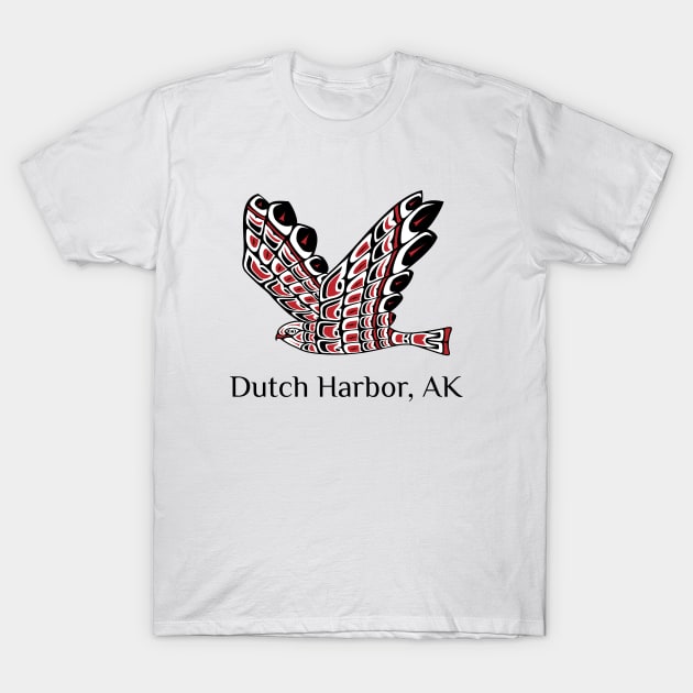 Dutch Harbor, Alaska Red Tailed Hawk Native American Indian T-Shirt by twizzler3b